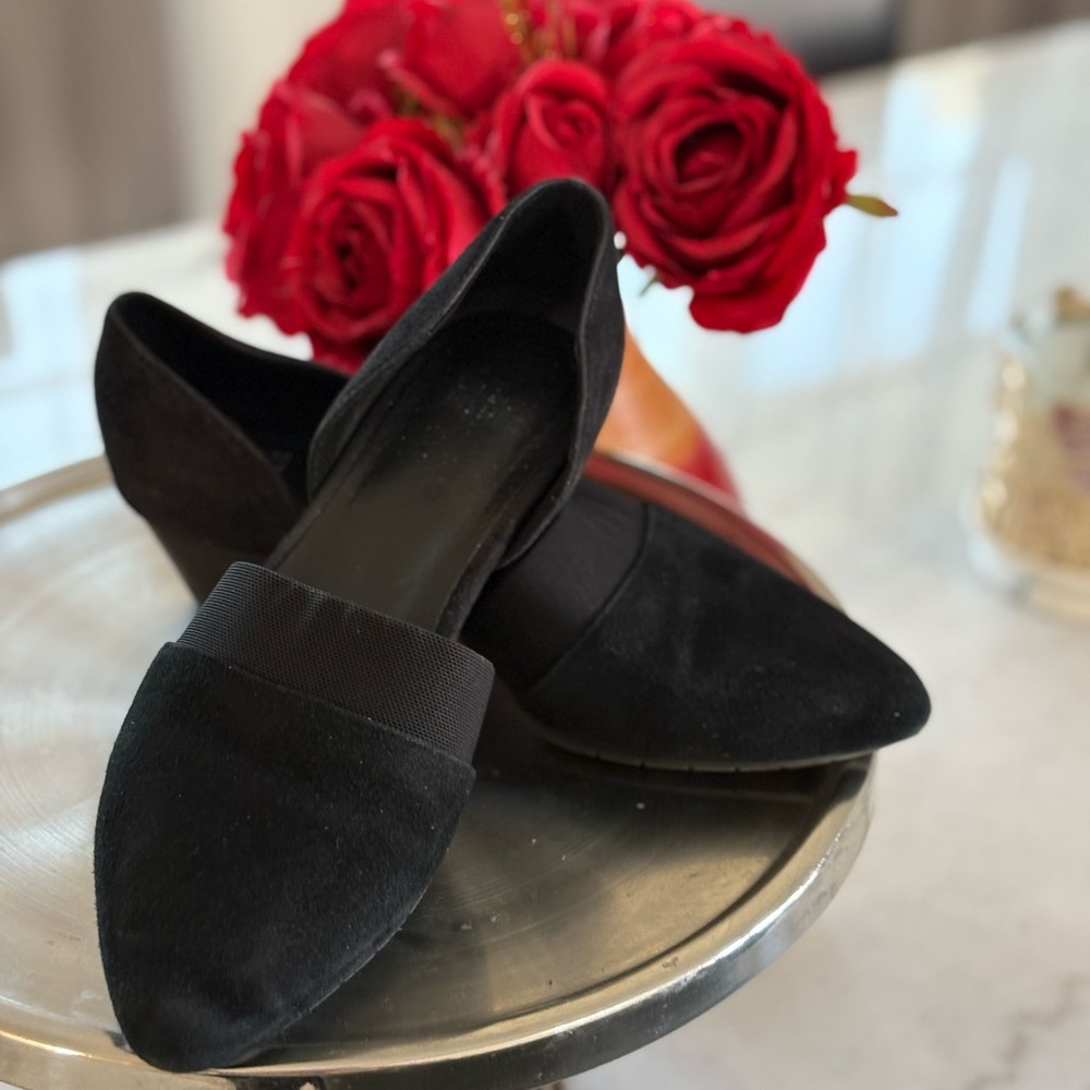Eileen Fisher Black Flute Suede Flat | EILEEN FISHER
Size 7 1/2